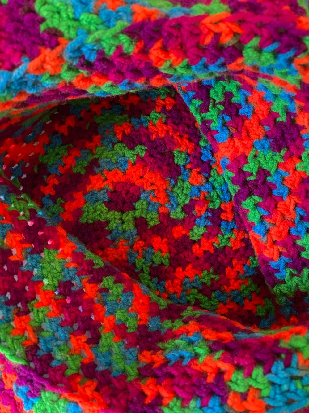 Handmade Crocheted Multi-Color Bucket Hat - Picture 7 of 7